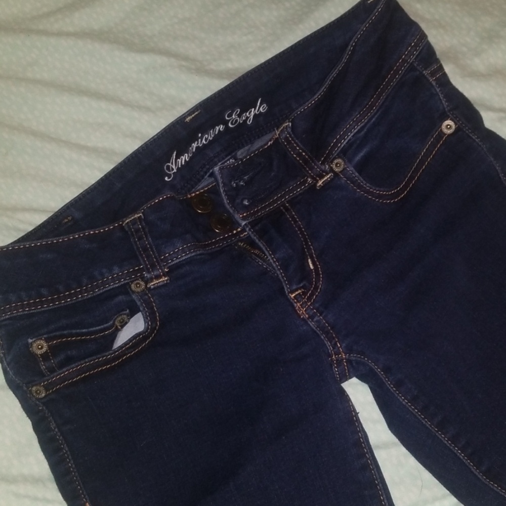 American eagle skinny jeans in blue